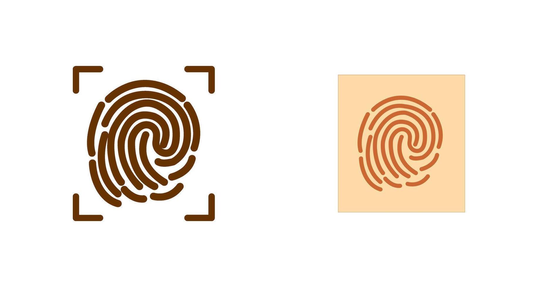 Fingerprint Lock Icon vector