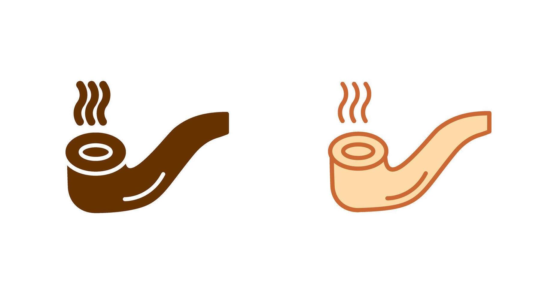 Cigar Pipe Icon vector