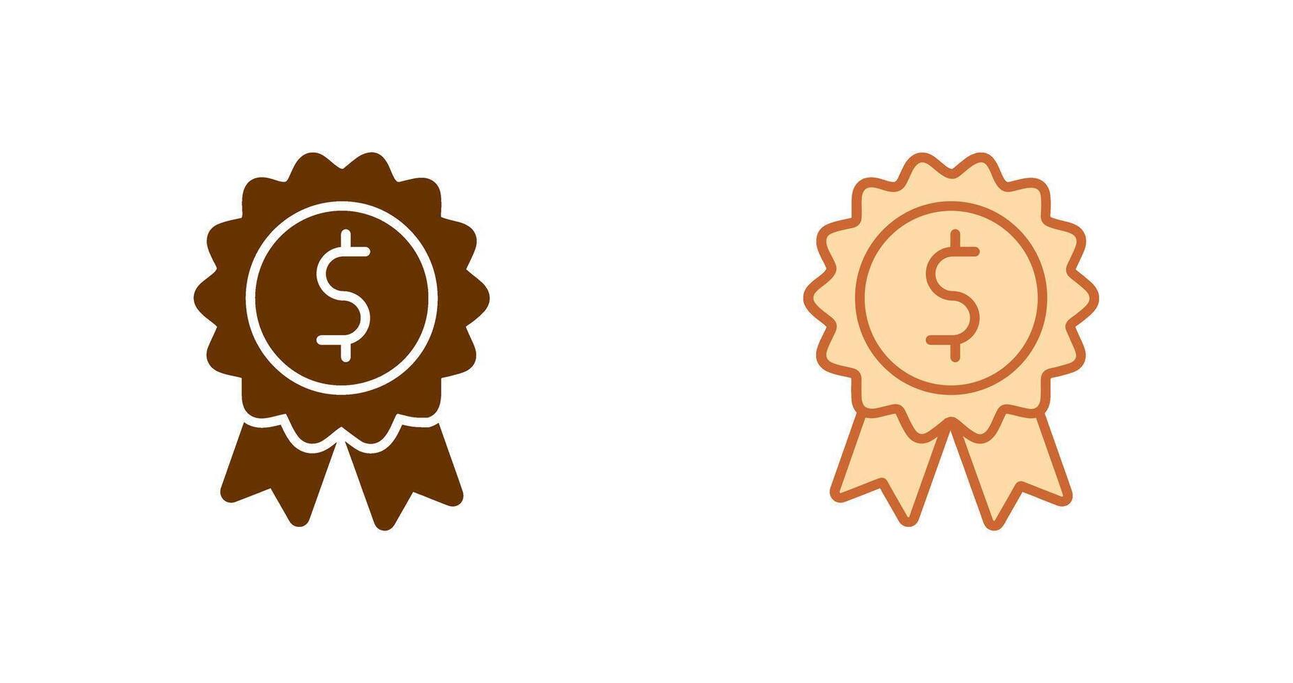 Dollar Badge Icon vector