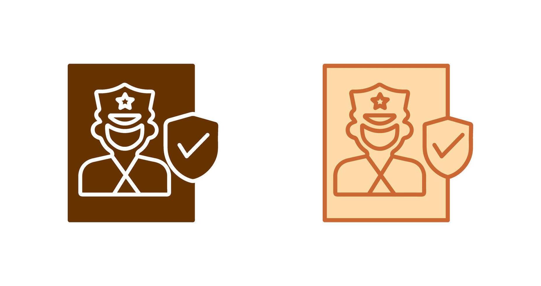 Cinema Security Guard Icon vector