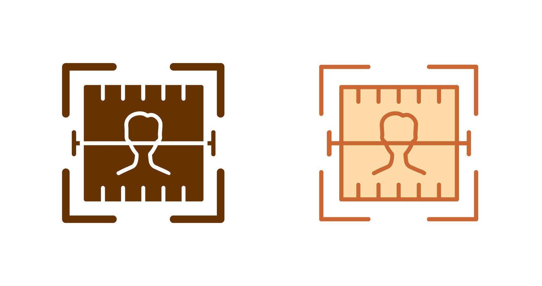 Face Scan Icon vector