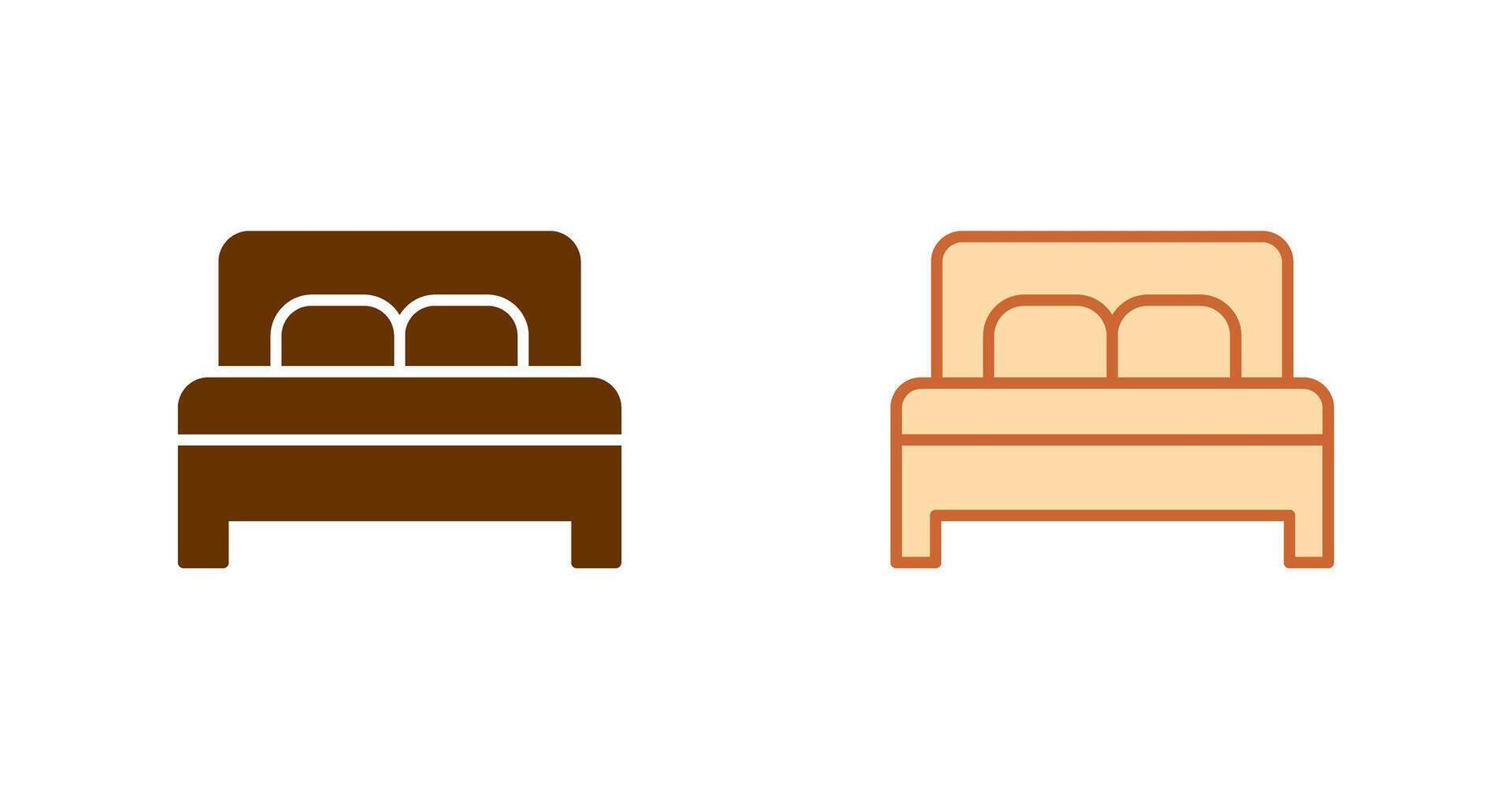 doble cama ii icono vector