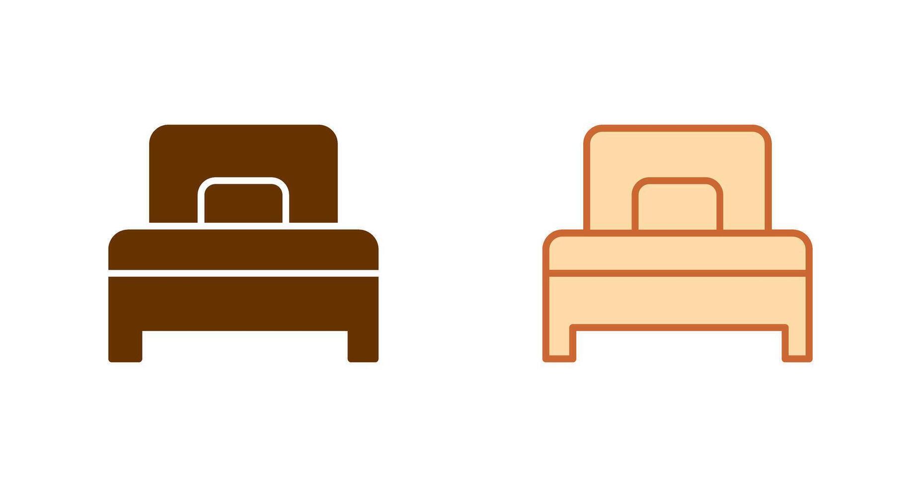 Single Bed Icon vector