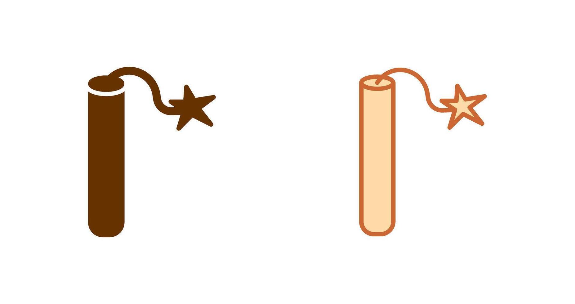 Single Dynamite Icon vector