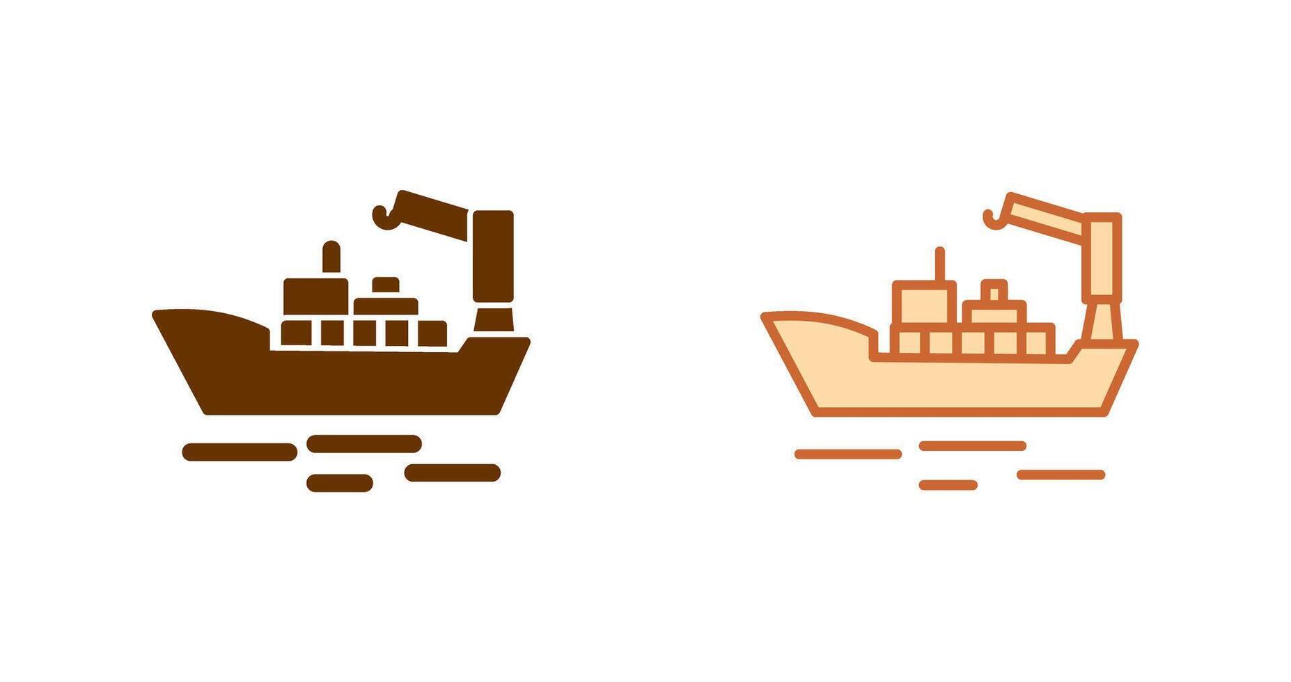 Cargo Ship II Icon vector
