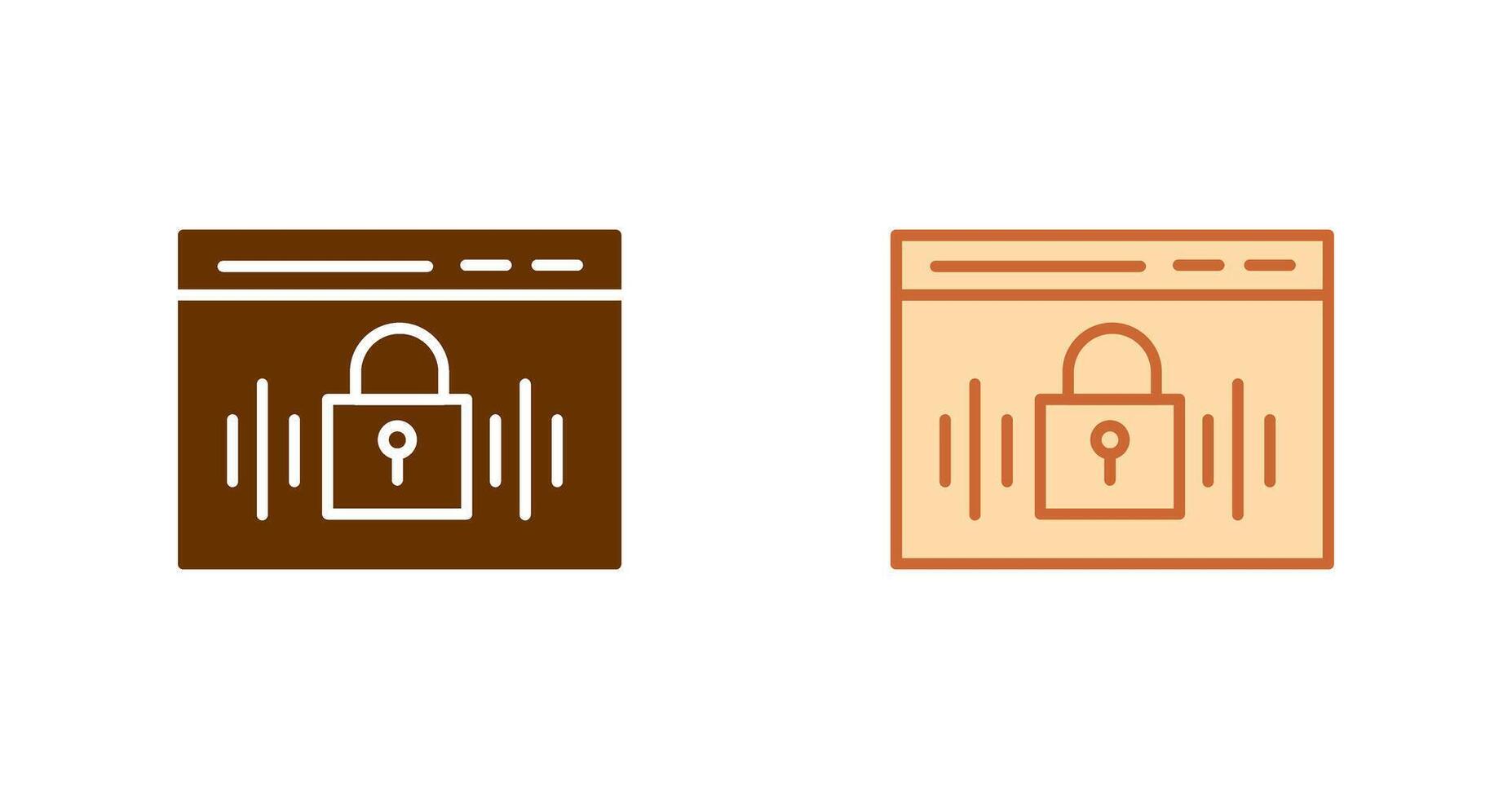 Voice Lock Icon vector