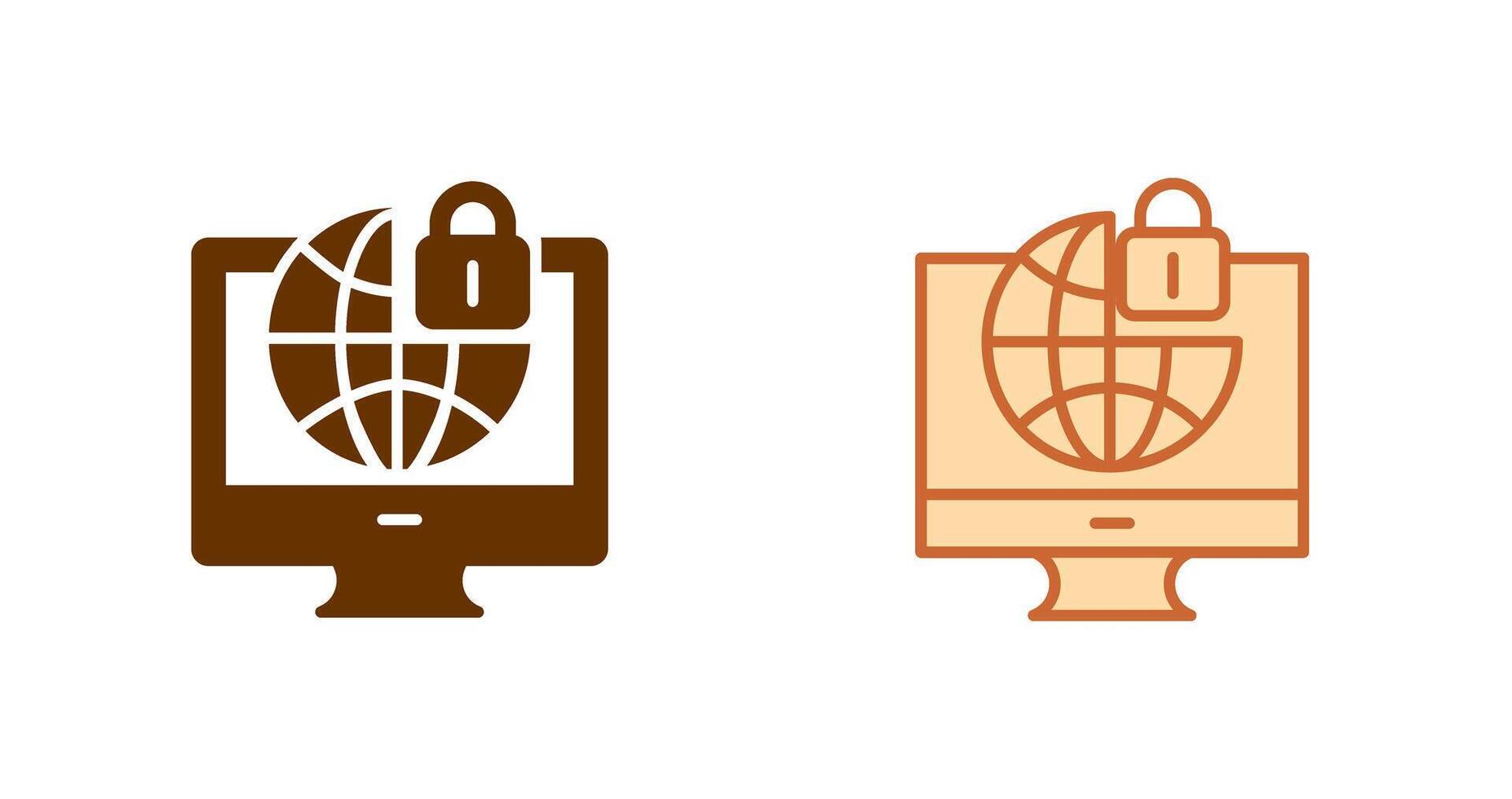 Internet Security Icon vector