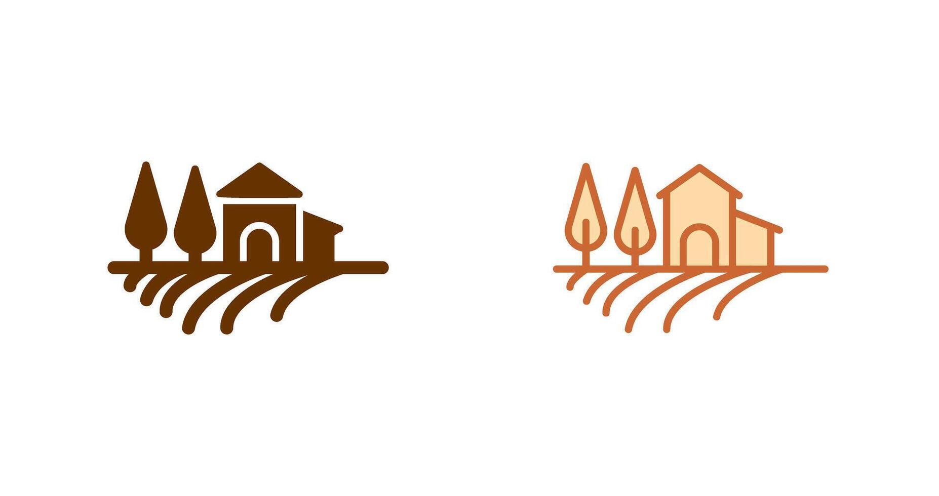 Farm House Icon vector