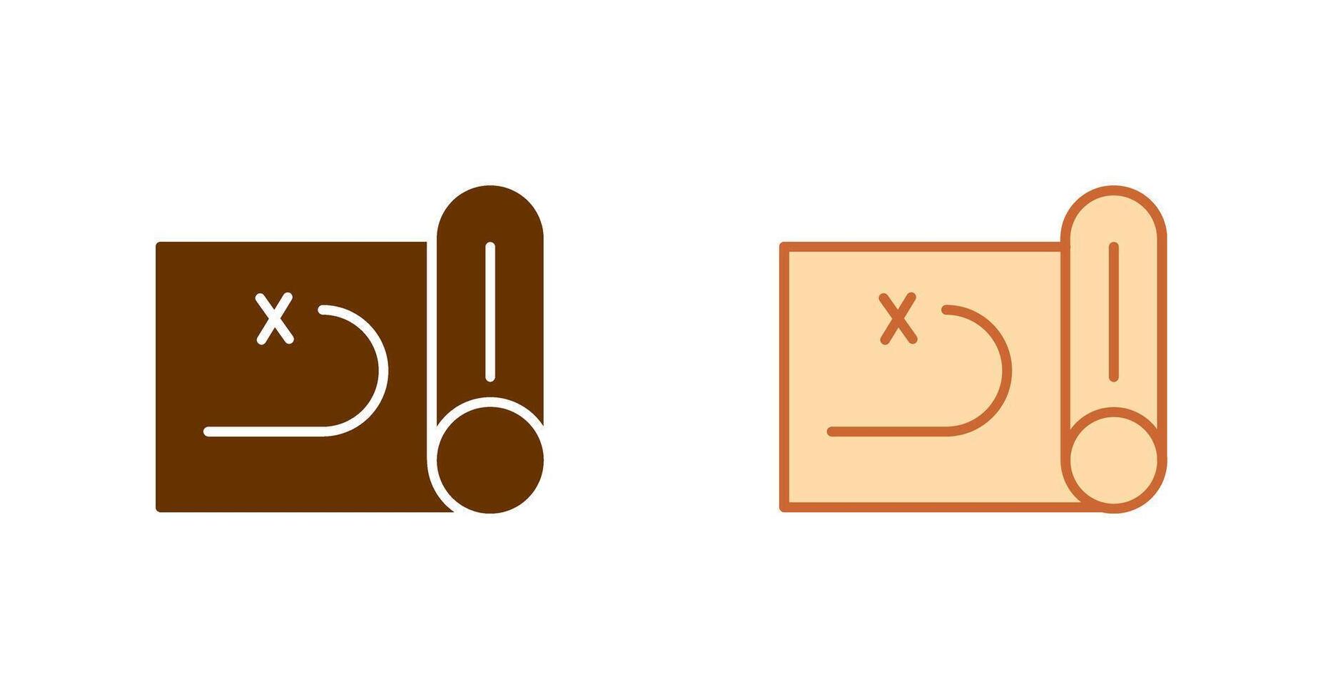 Treasure Map Icon vector