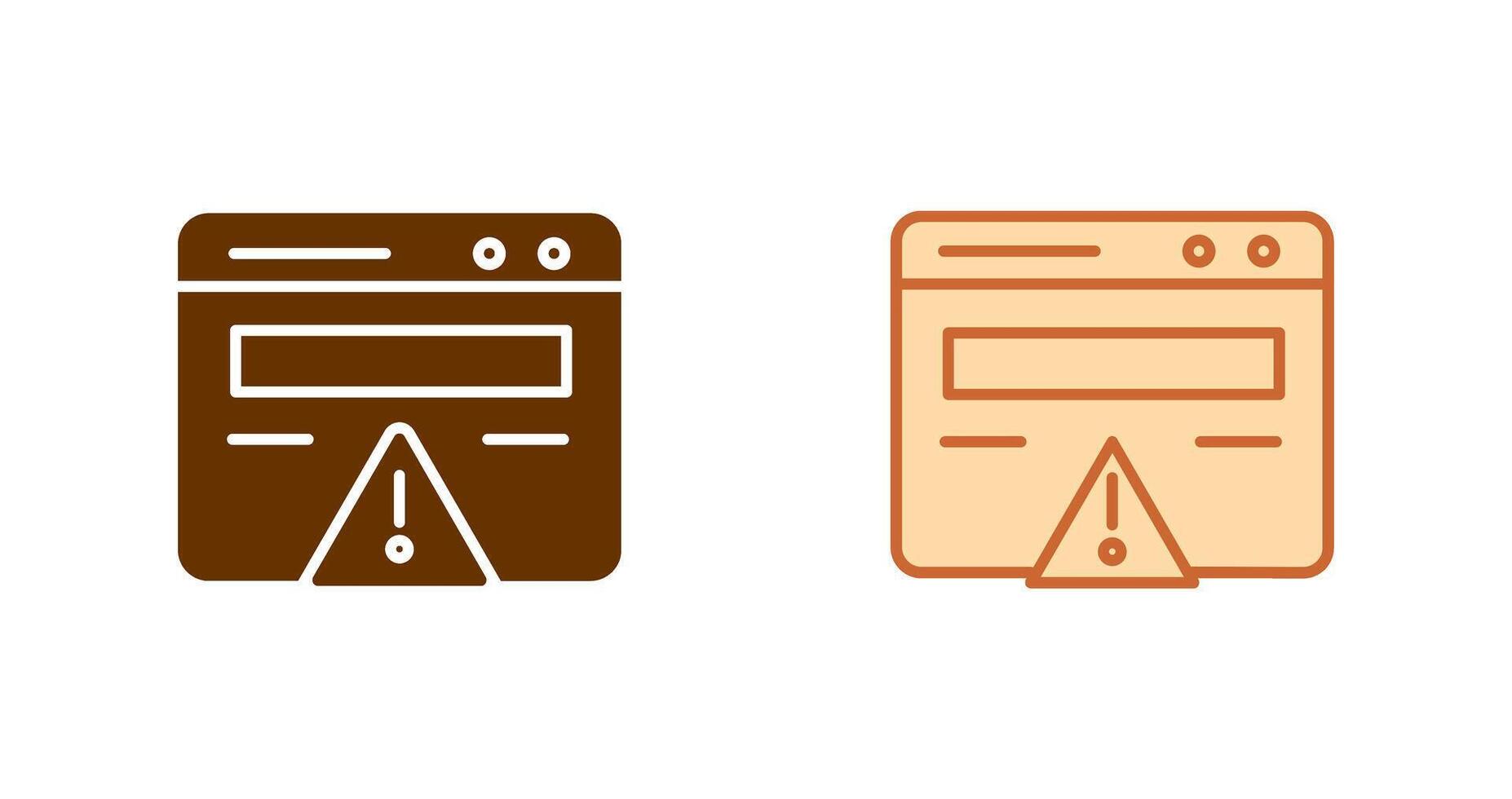 Web Error Icon vector