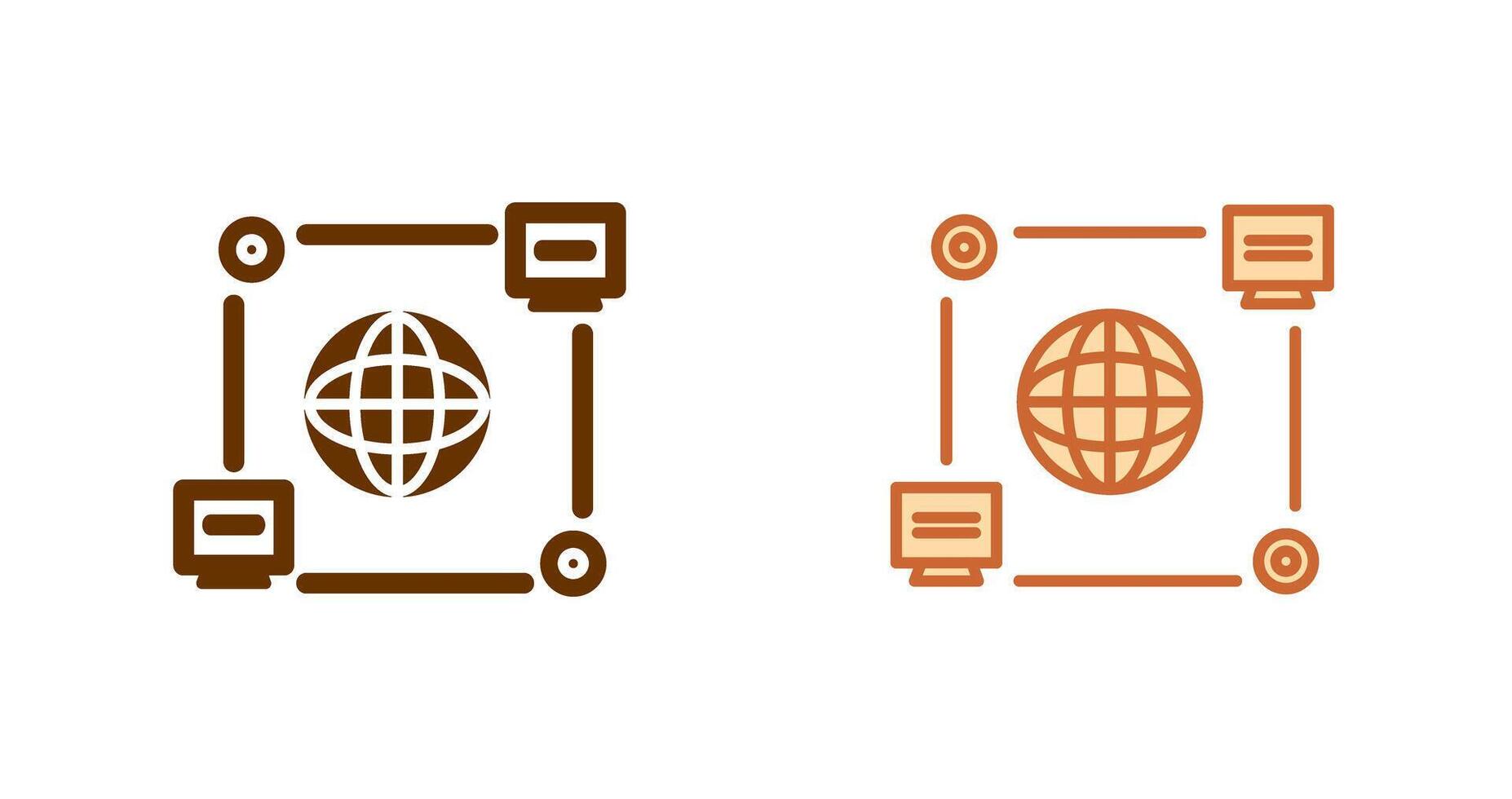 Computer Connection Icon vector