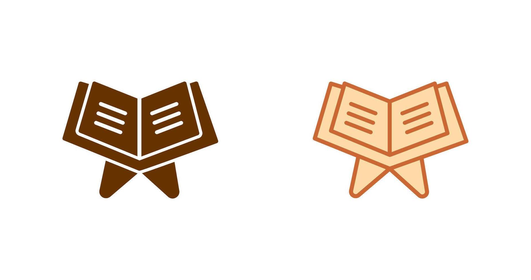 Reading Holy Book Icon vector