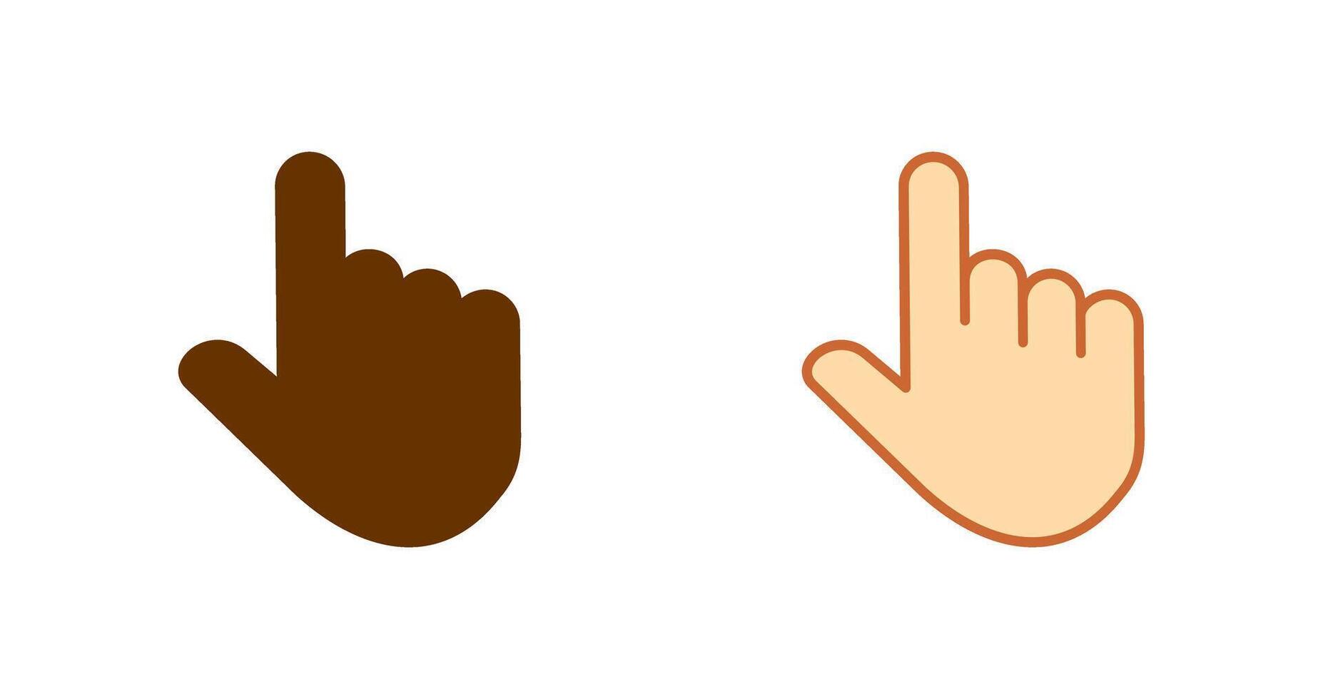 Raised Finger Icon vector