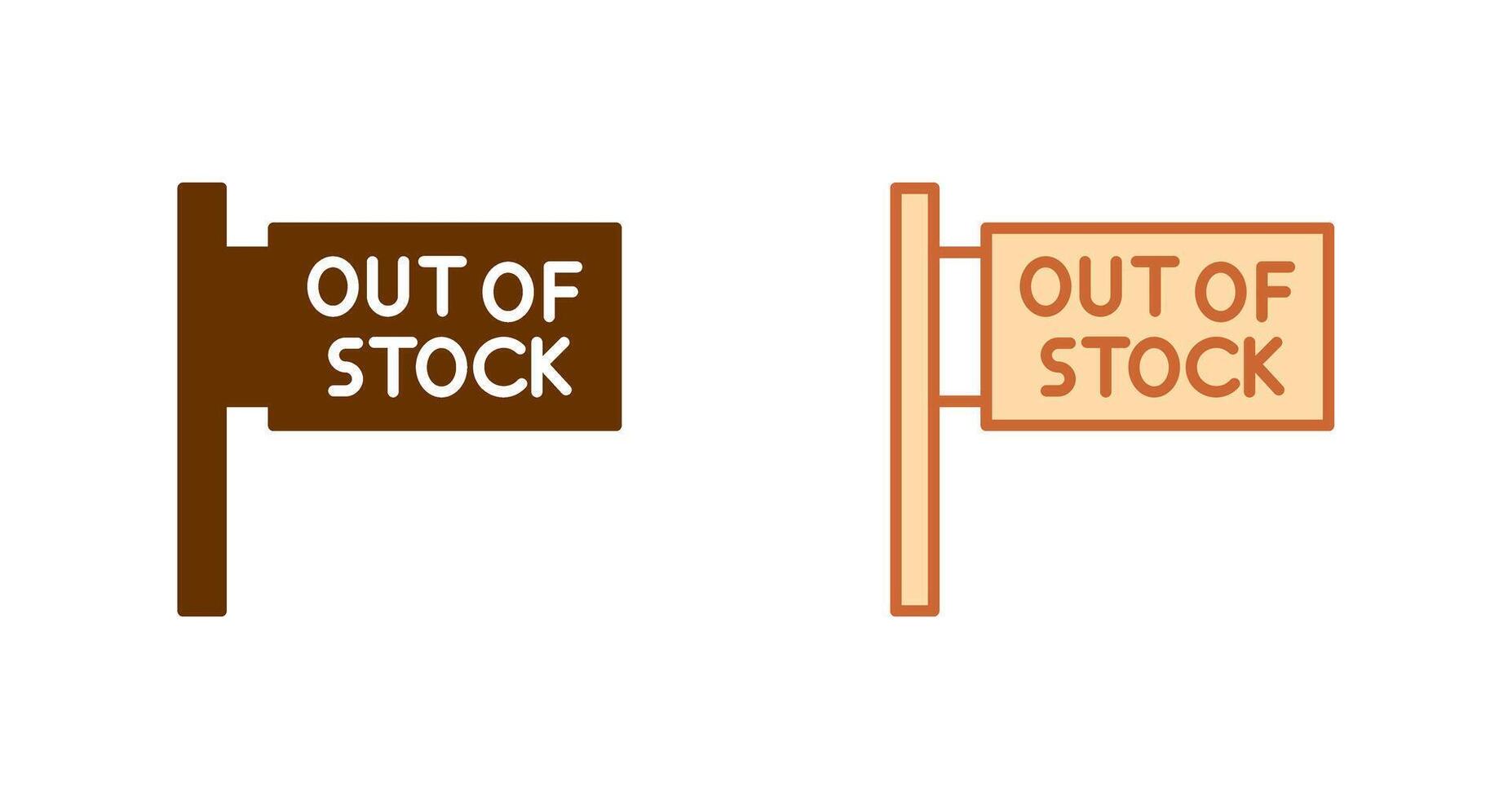 Out of Stock Icon vector
