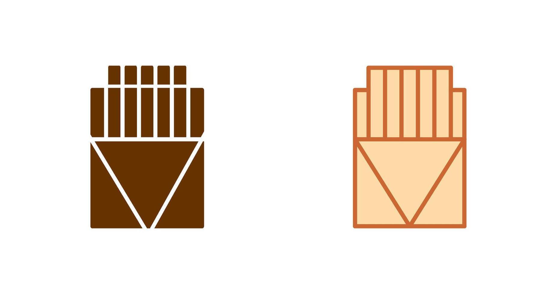 cigarro caja icono vector