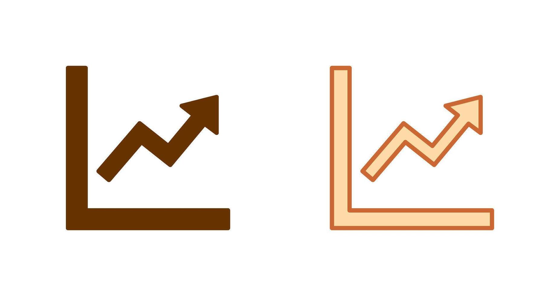 Graph Up Icon vector