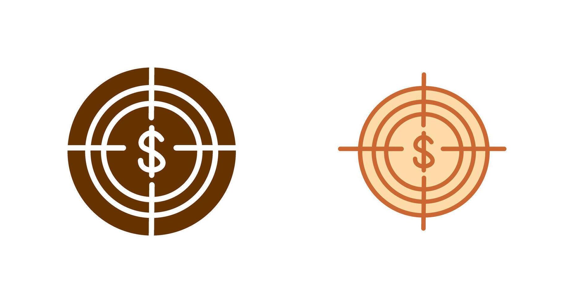 Economic Target Icon vector