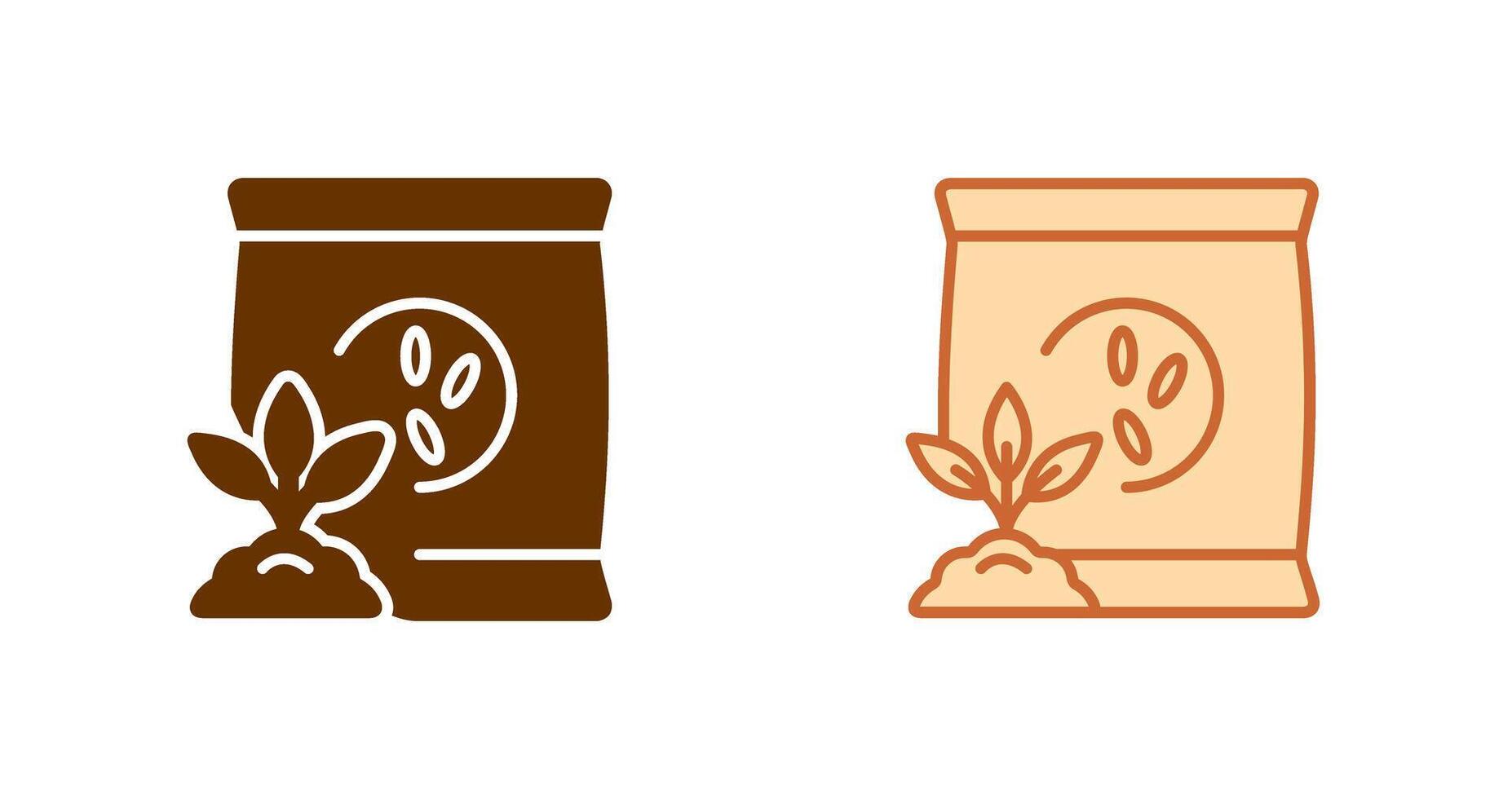 Fertilizer Bag Icon vector