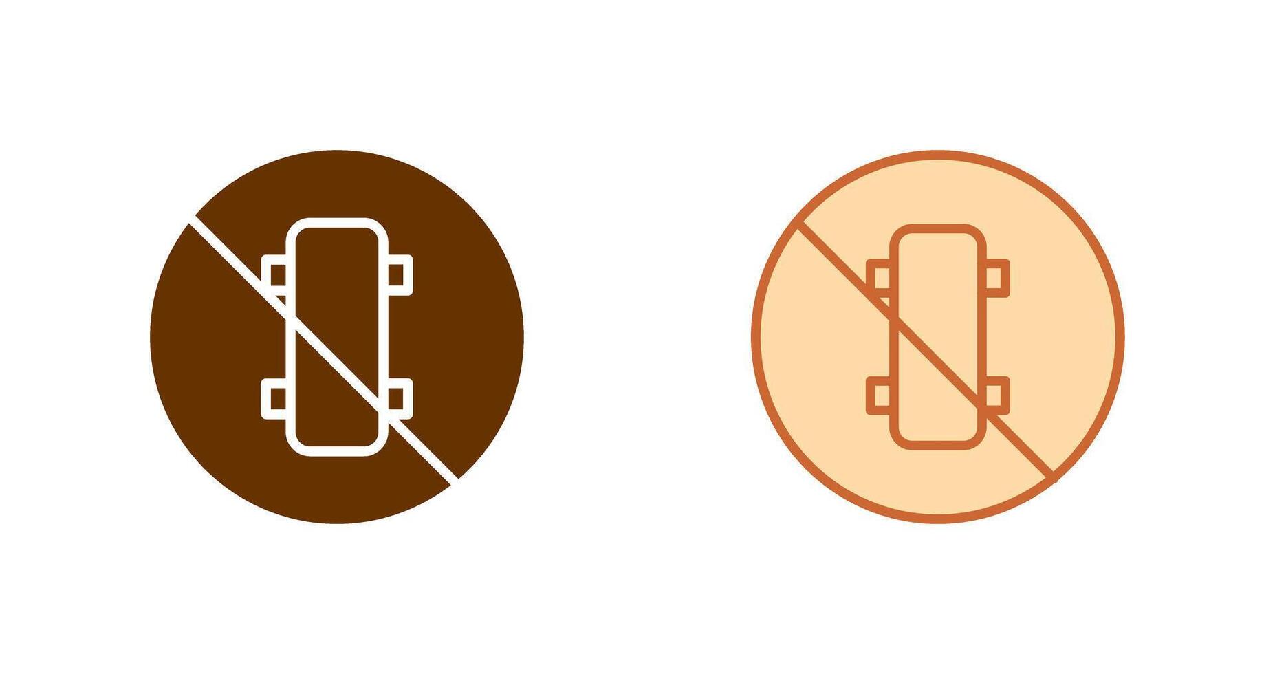 No Skating Icon vector