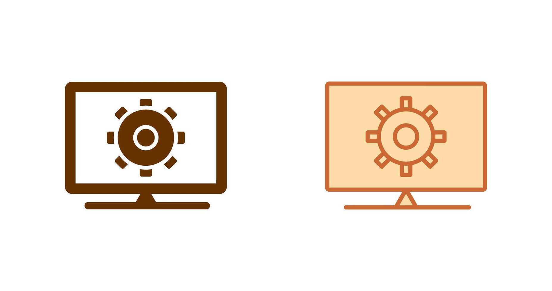 Computer Settings Icon vector