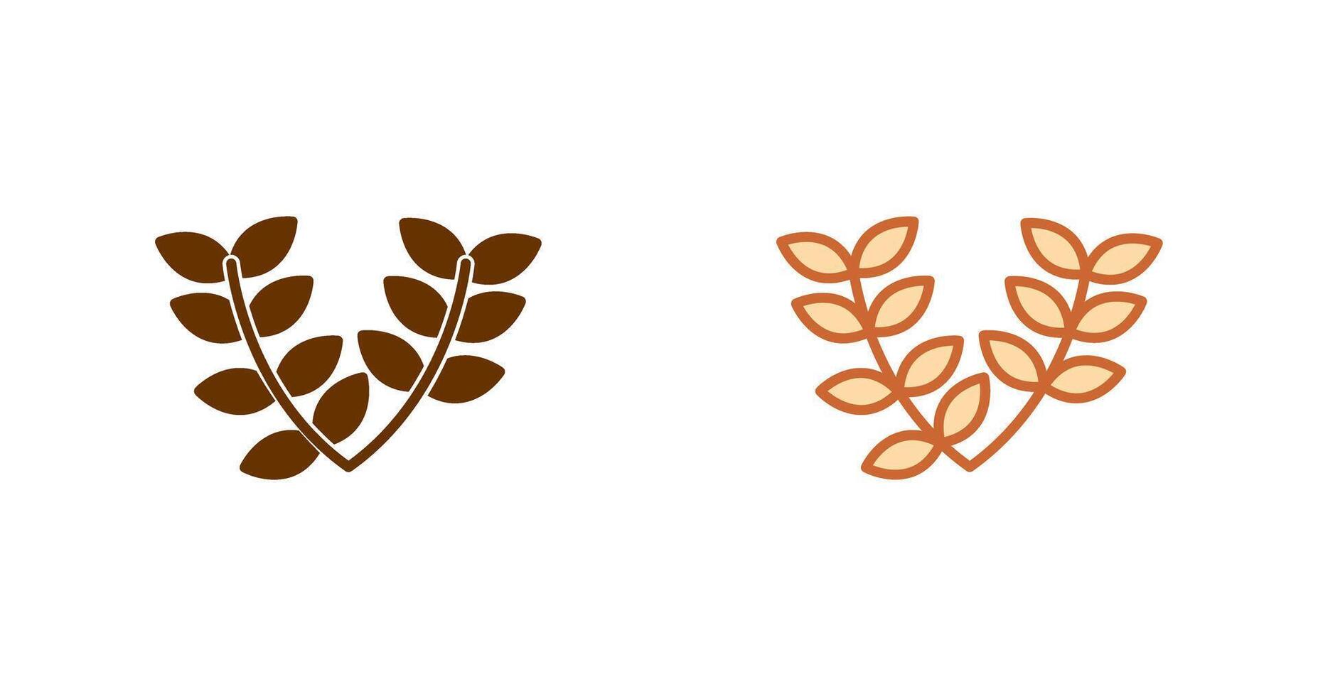 Leaves Wreath Icon vector