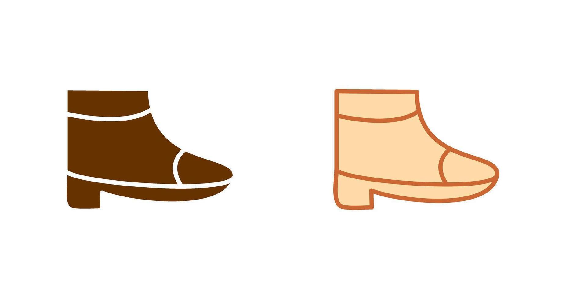 botas con tacones icono vector