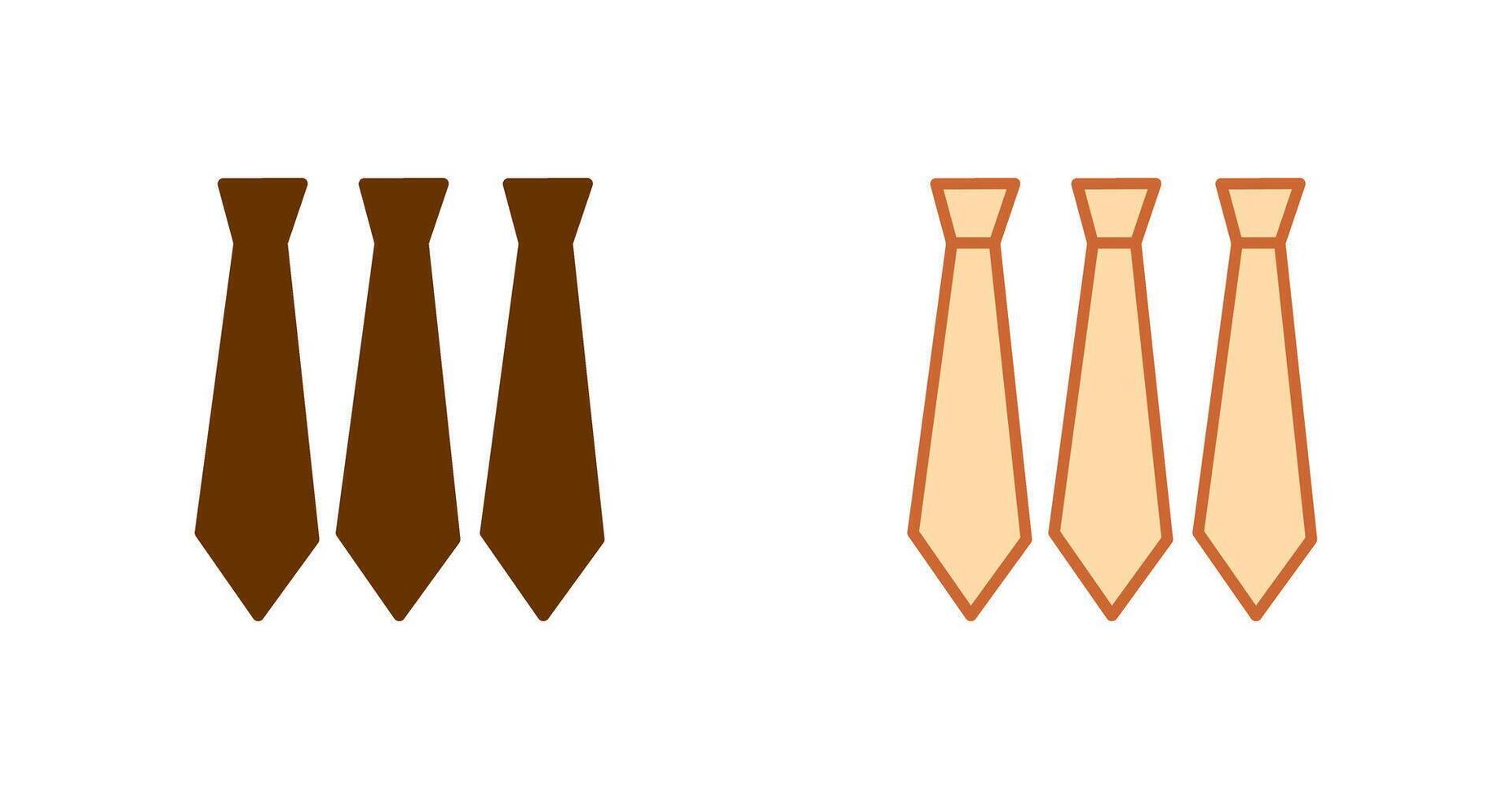 Three Ties Icon vector