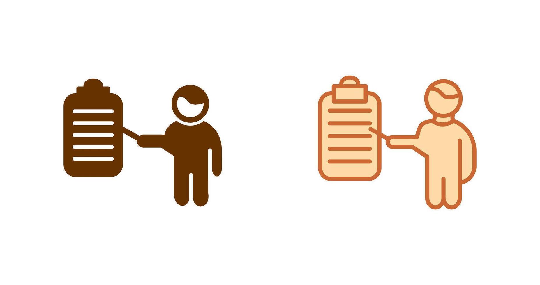 Male Presenter Icon vector