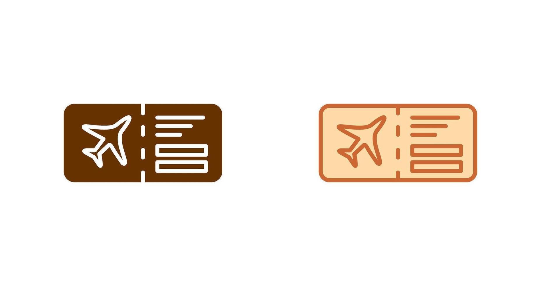 Plane Tickets Icon vector