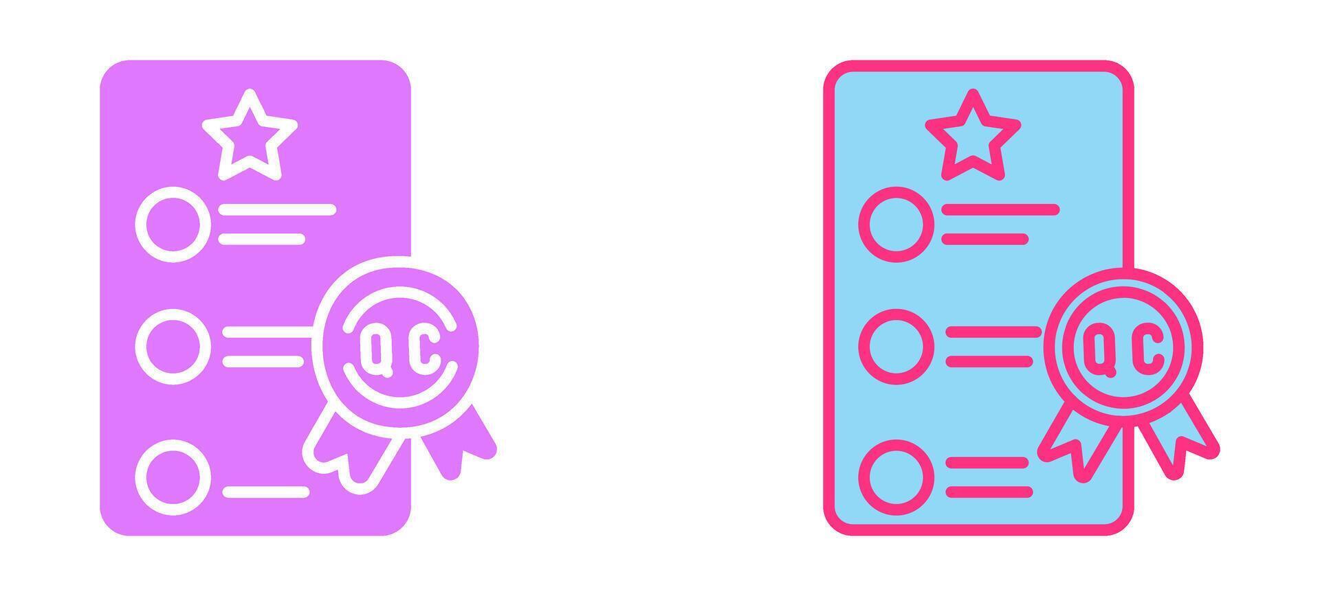 Quality Control Icon vector