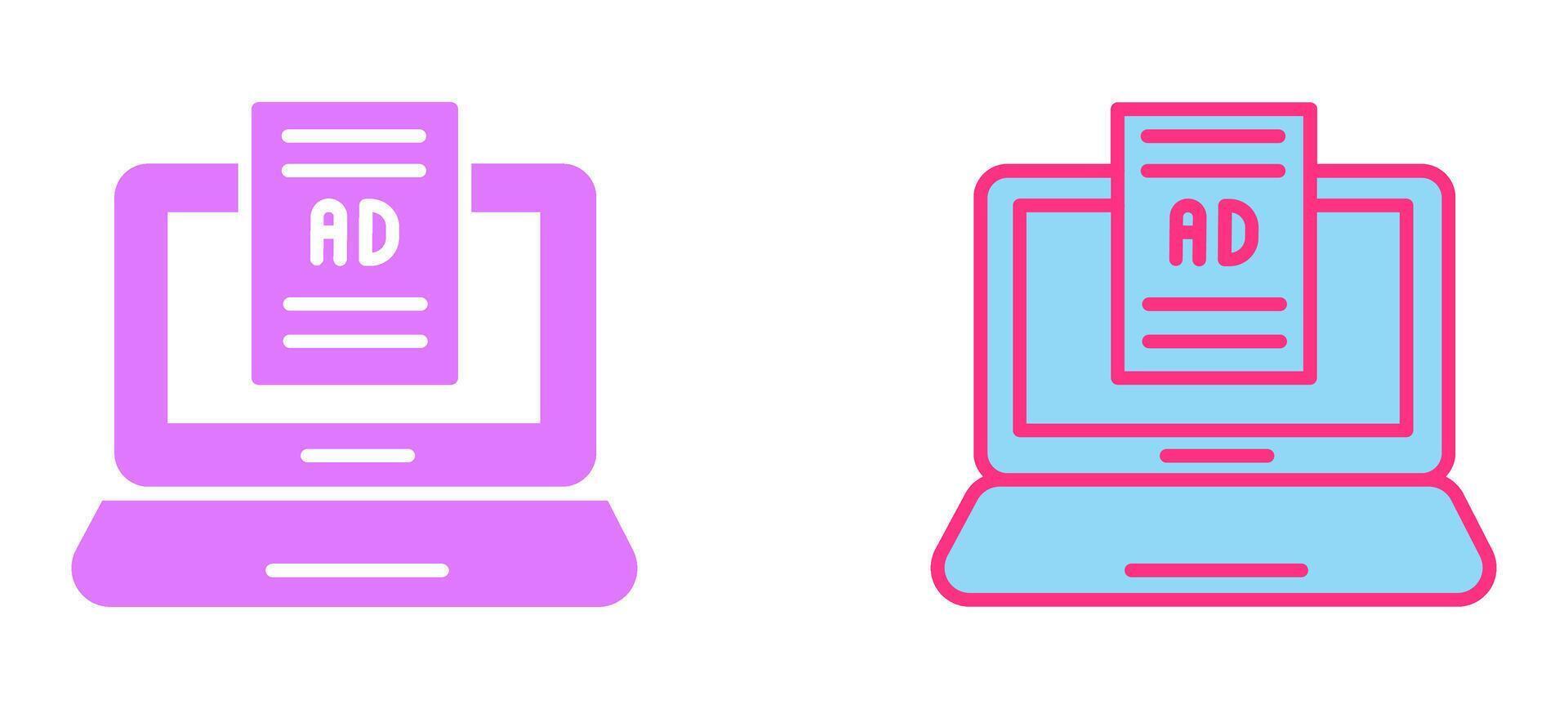 Internet Ads Icon vector