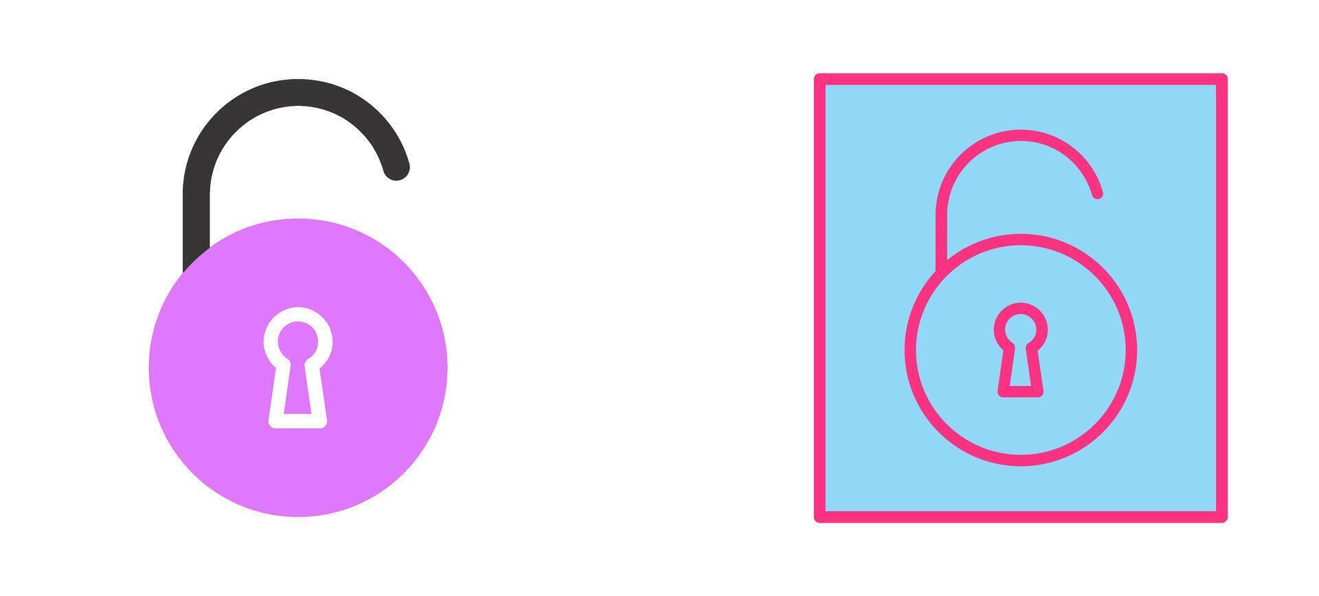 Open Lock Icon vector