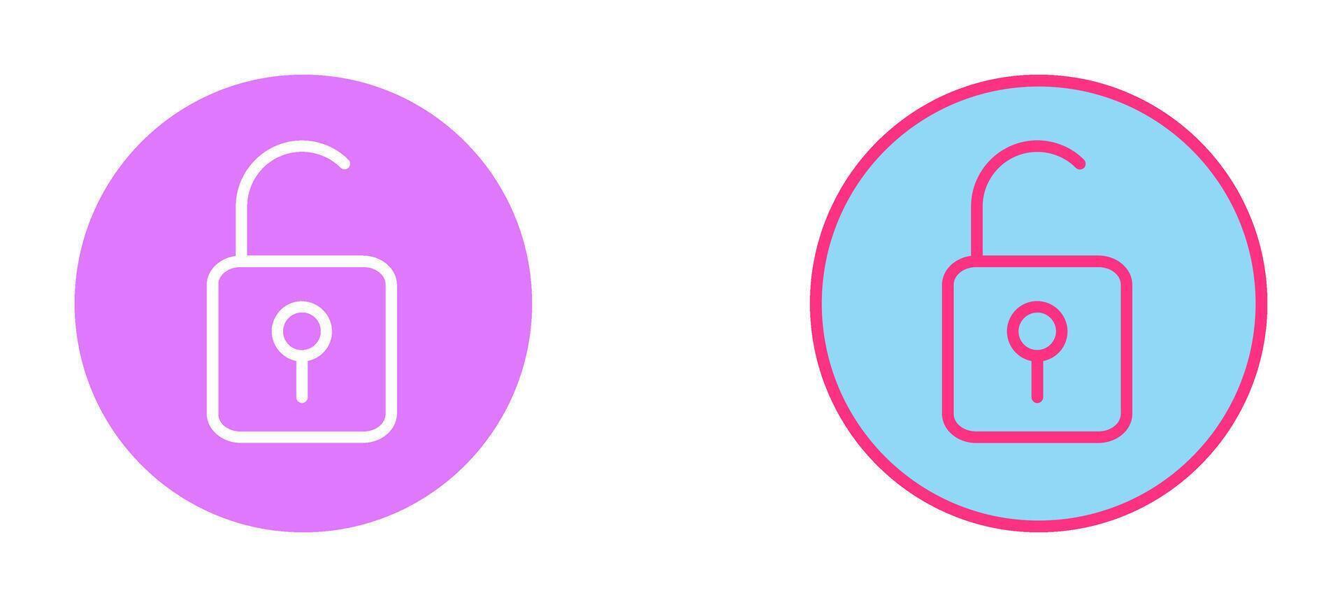 Open Lock Icon vector