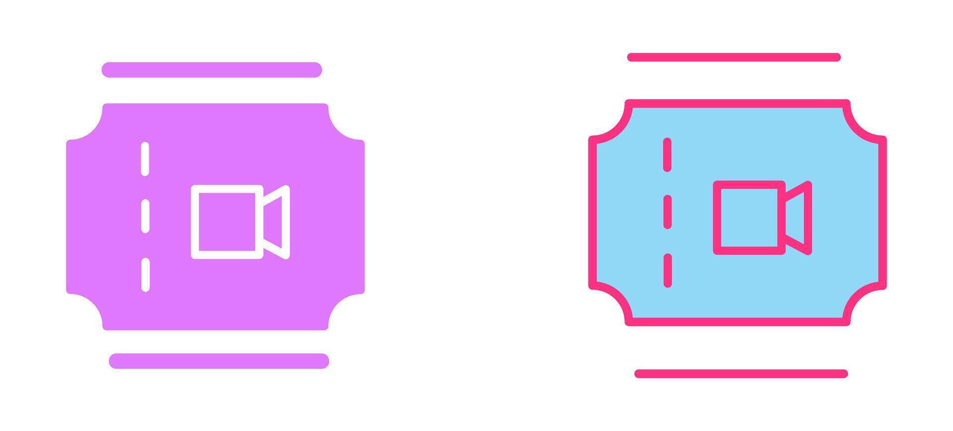 Movie Ticket Icon vector