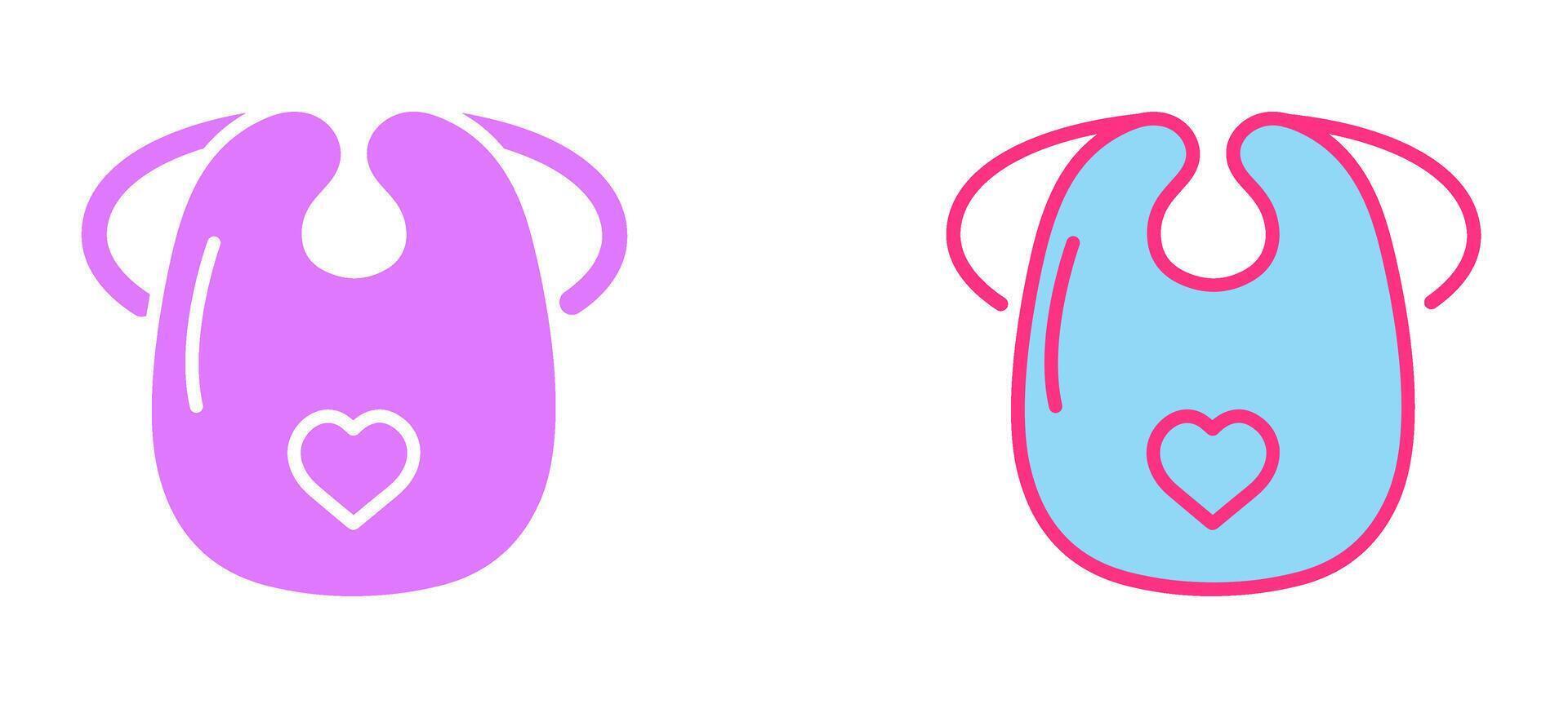 Baby Bib Icon vector