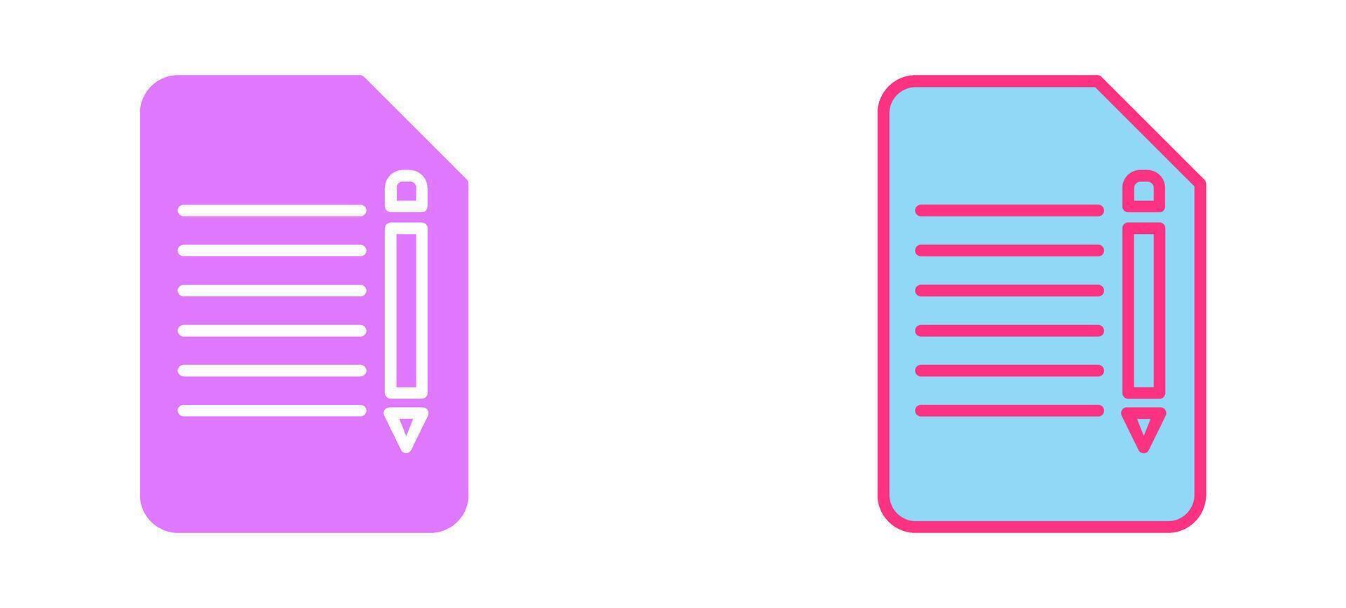 Edit Document Icon vector