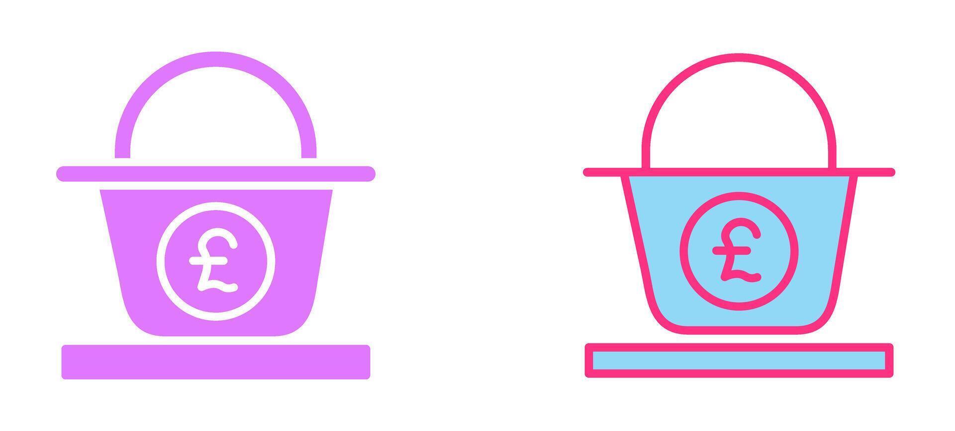 Pound Basket Icon vector