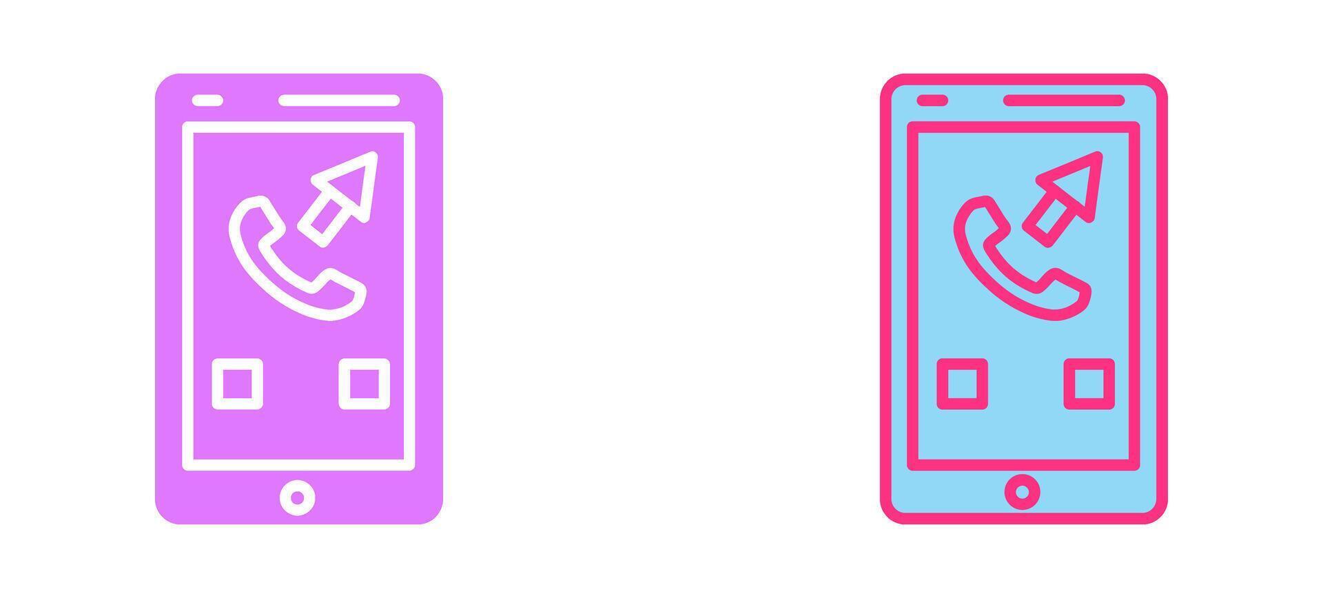 Outgoing Call Icon vector