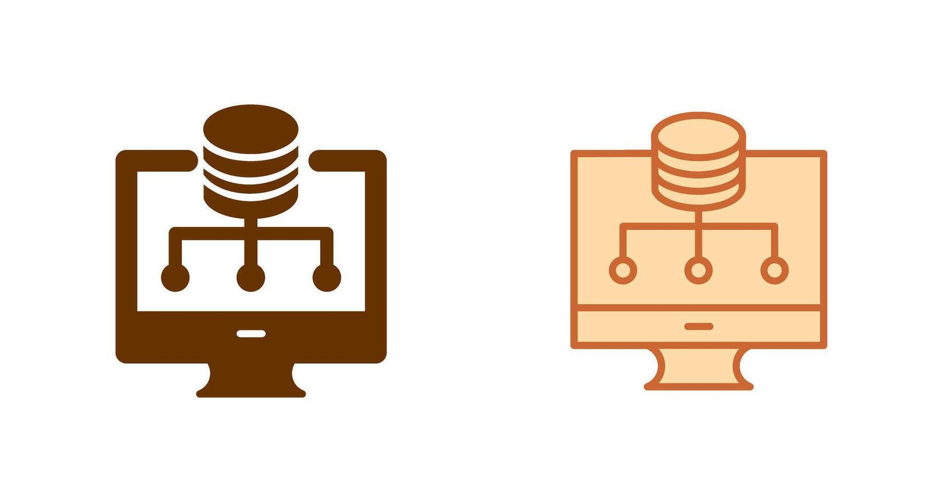 icono de almacenamiento de datos vector