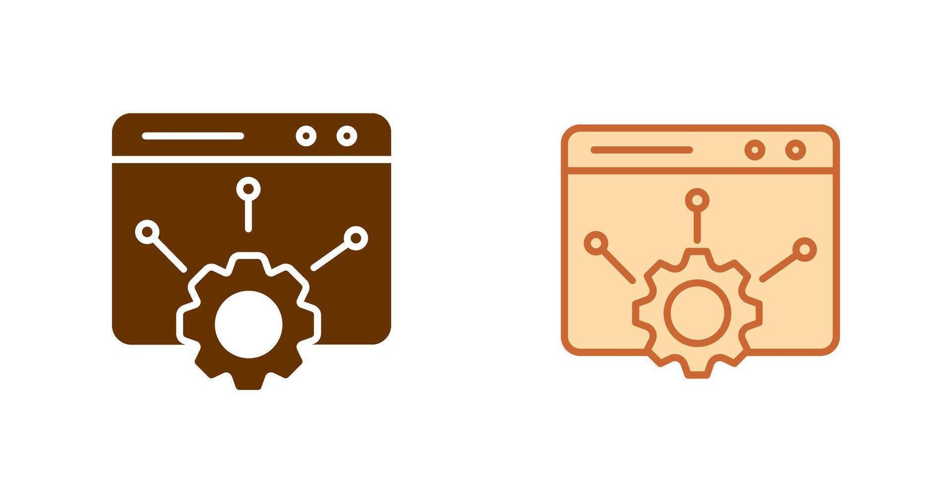 Web Setting Icon vector