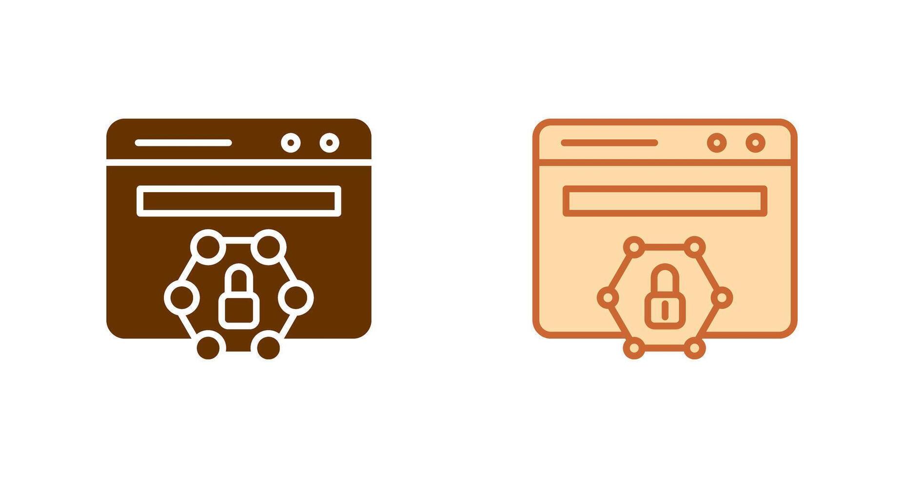Web Protected Icon vector