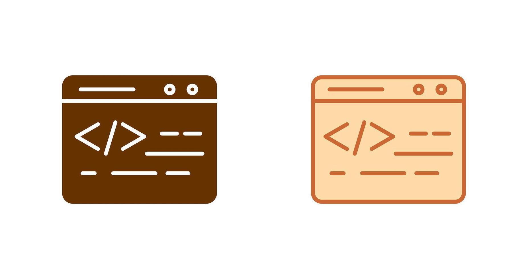 Web Coding Icon vector