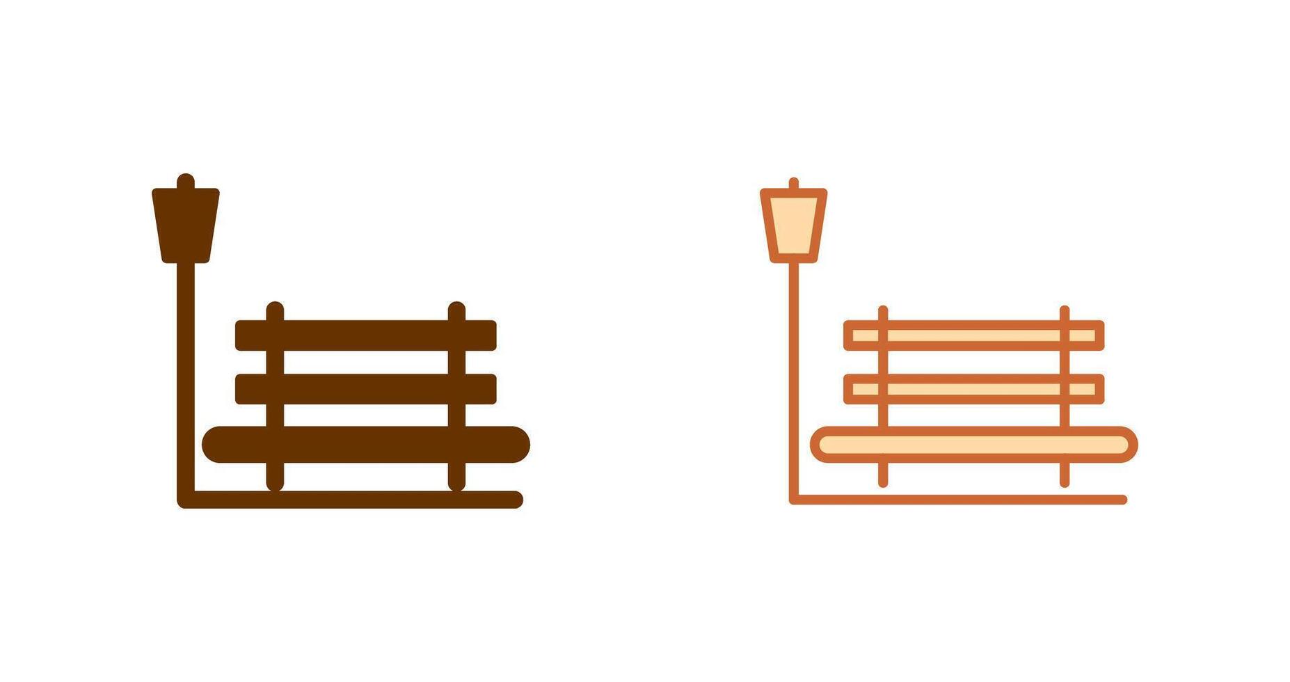 Relaxation Bench Icon vector