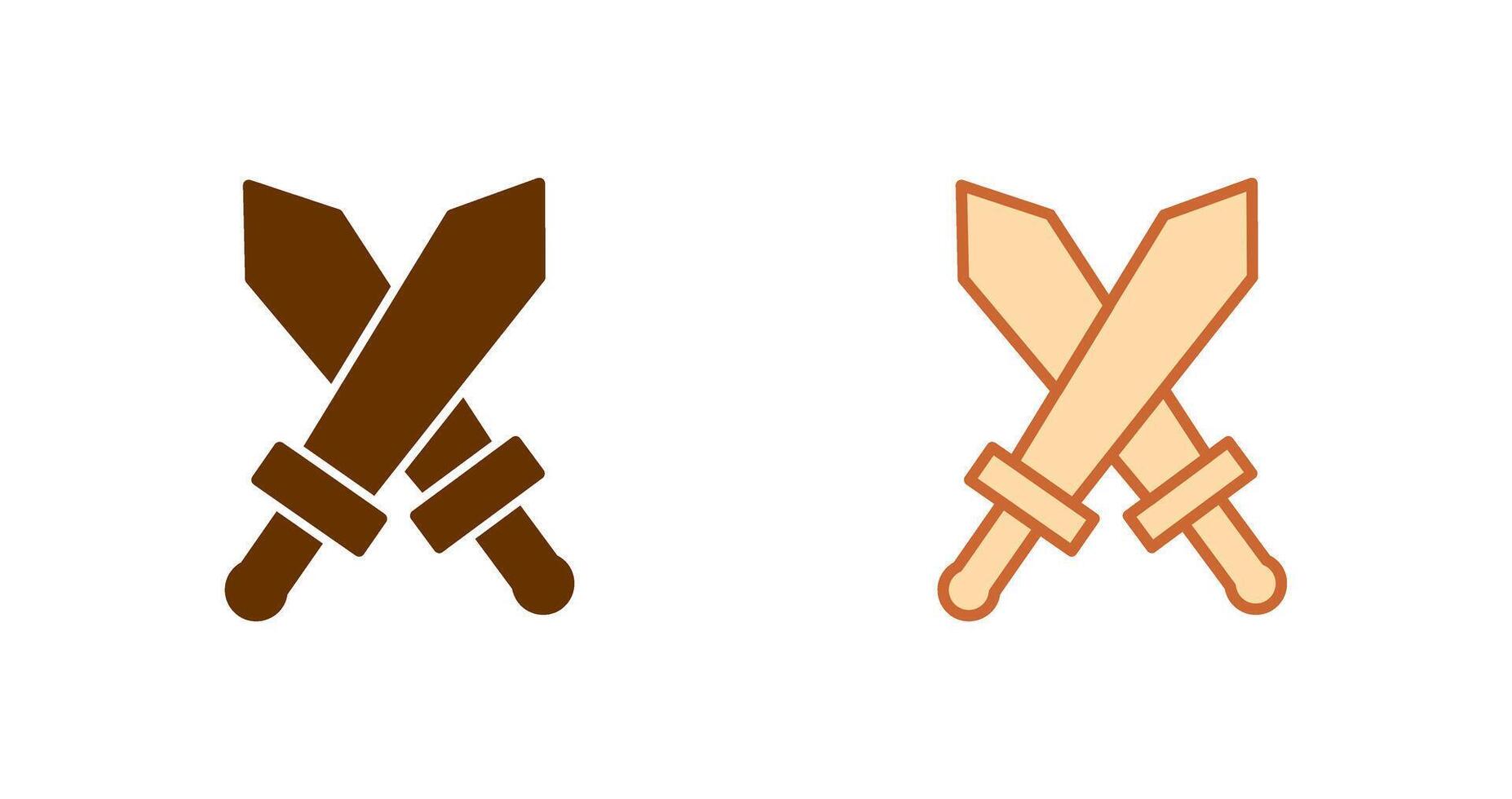 Two Swords Icon vector