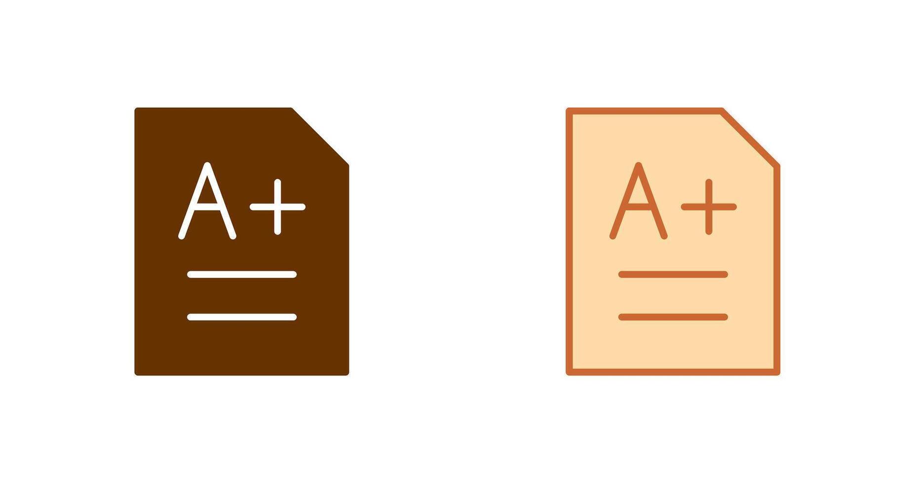 A grade Icon vector