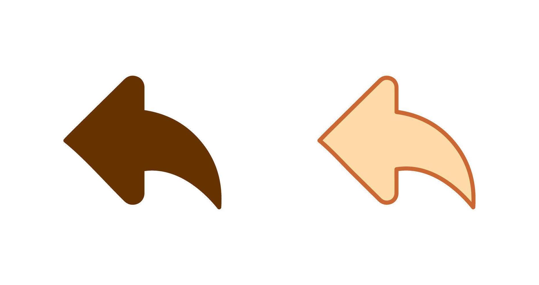 Left Back Arrow Icon vector