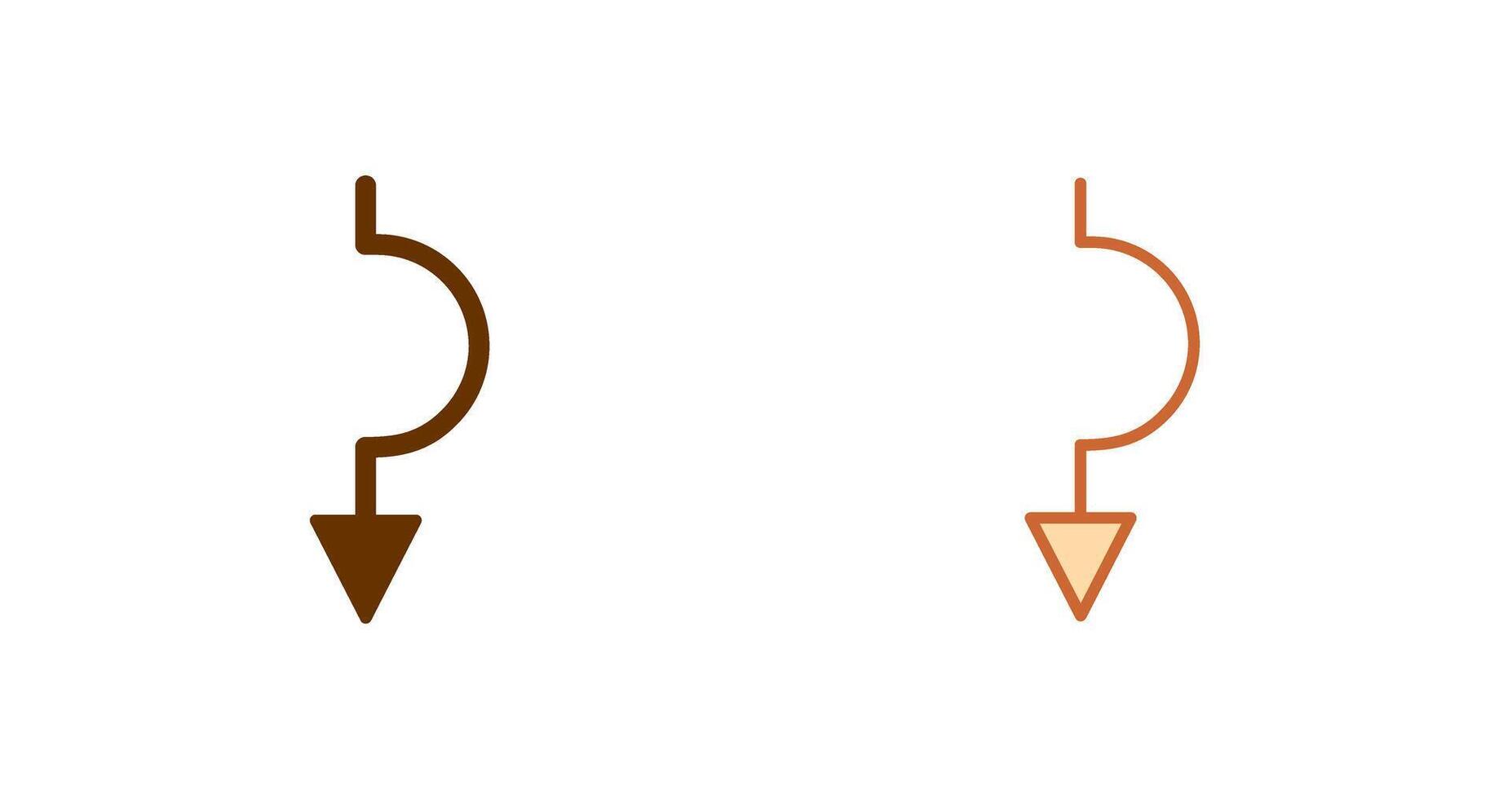 Arrow down Icon vector