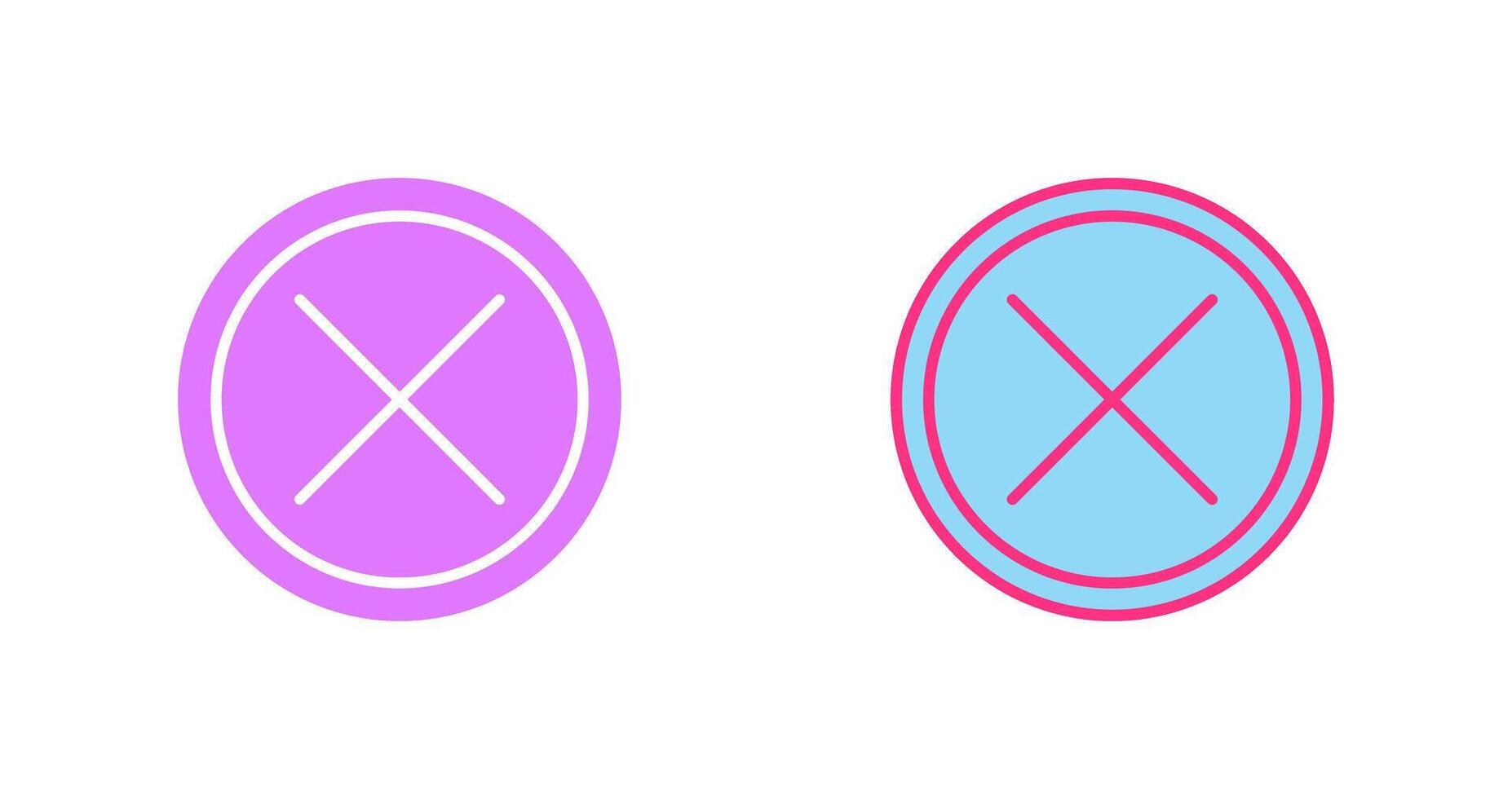 Do Not Cross Icon vector