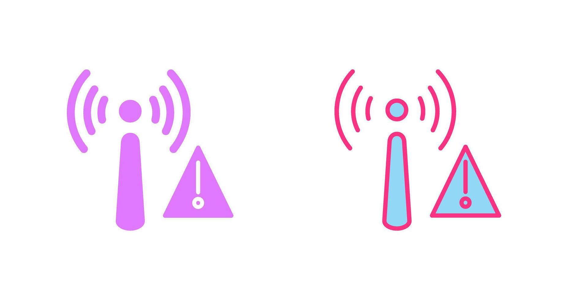 Non Ionizing Radiation Icon vector