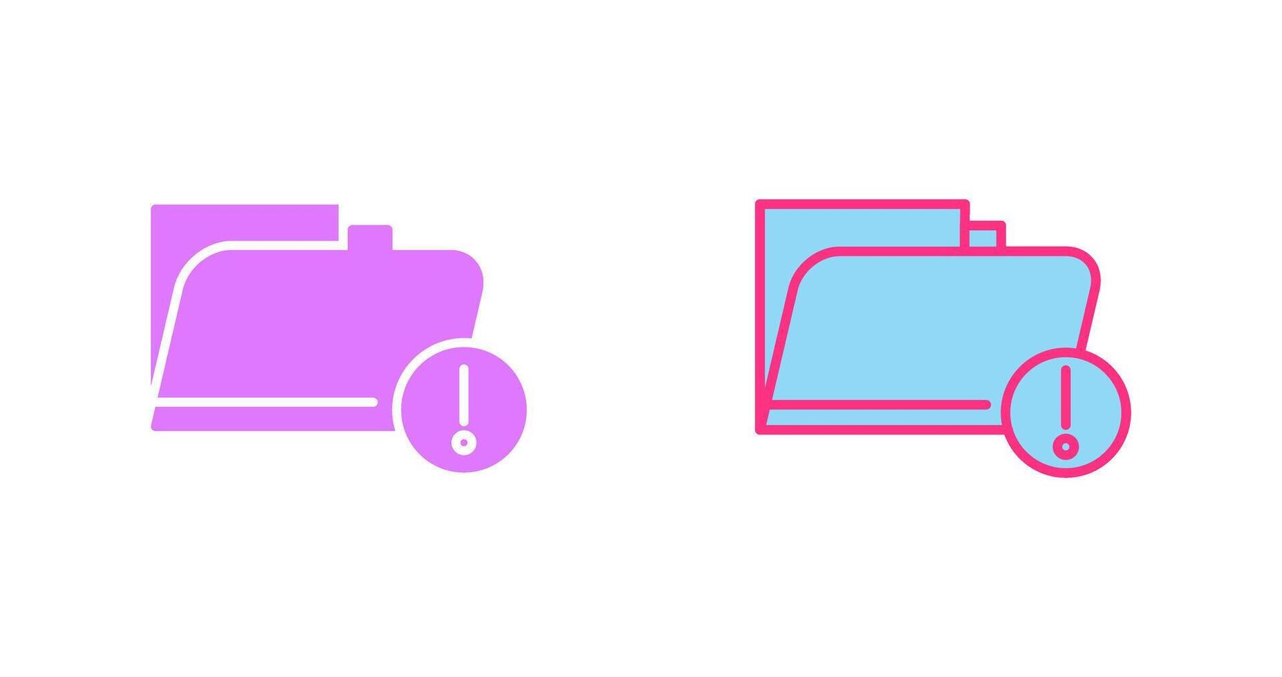 Vulnerable Folder Icon vector